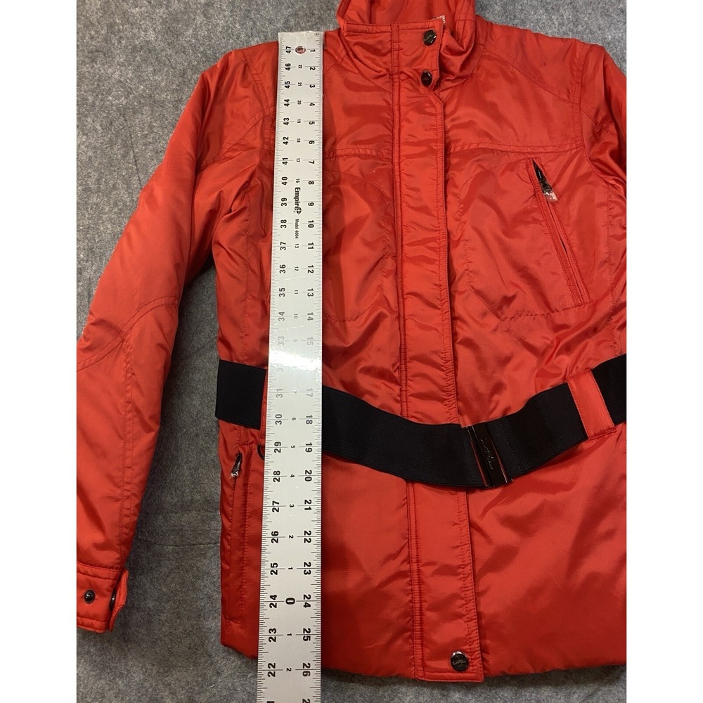 Lauren Ralph Lauren Red Ripstop Utility Jacket Belted LRL Puffer Coat Mens Small - Picture 8 of 12